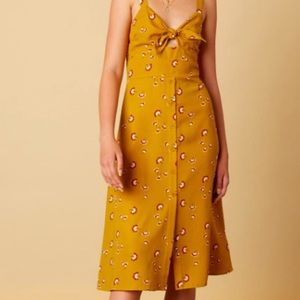 Cotton Candy LA Floral Midi Dress NWOT